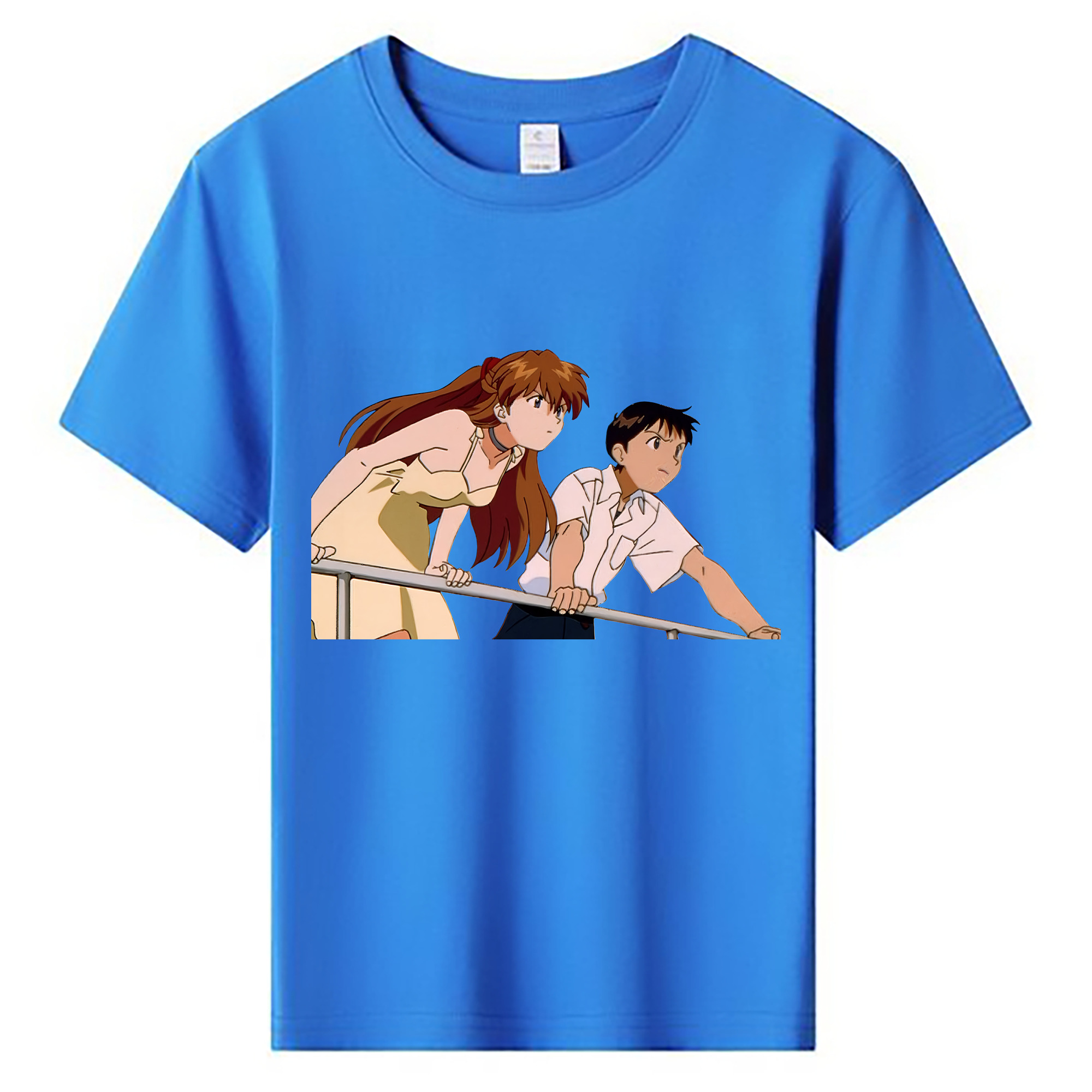 （画像用） EVA 新世紀エヴァンゲリオン 綿100％キッズTシャツ（フロントプリント）